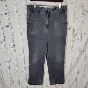 Life MADE SIMPLE Mens Business Casual Flat Front Grey Chino Pants Everyday 34x34